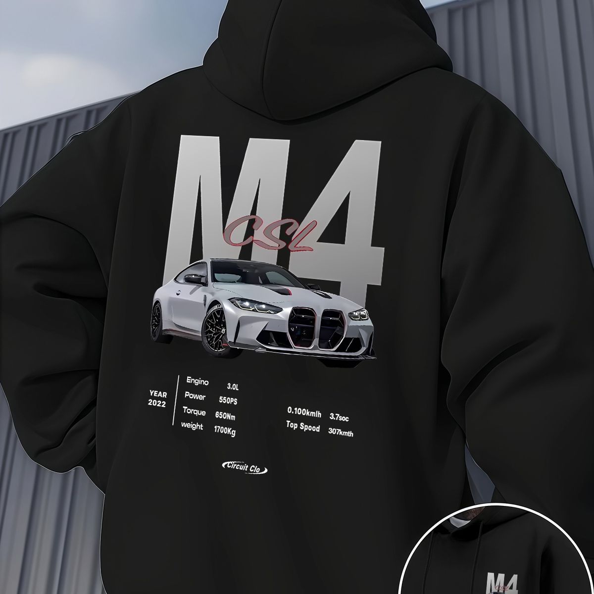 هودي رجالي كاجوال بطباعة M4 كوبيه سبورت لايختباو، سويتشيرت بلون بيج برباط شد وجيب كنغر، قصة مريحة، هودي للارتداء اليومي | هودي كاجوال عصري | هودي، هودي رجالي، هودي عالمي