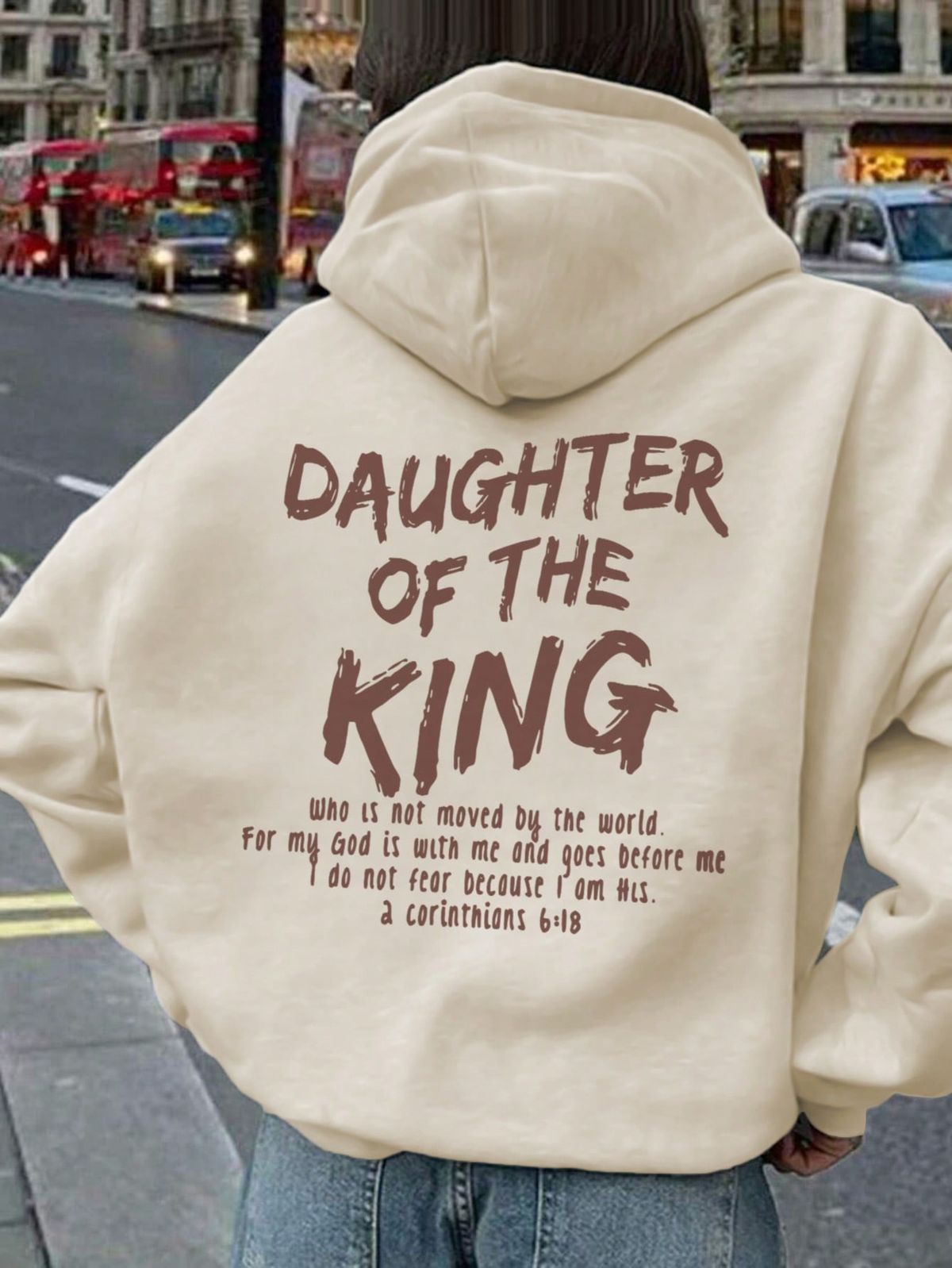 قطعة واحدة – سويت شيرت هودي كاجوال مطبوع للبنات (مرحلة ما قبل المراهقة)، ببطانة حرارية دافئة، أزياء شبابية للشوارع لفصلي الخريف والشتاء